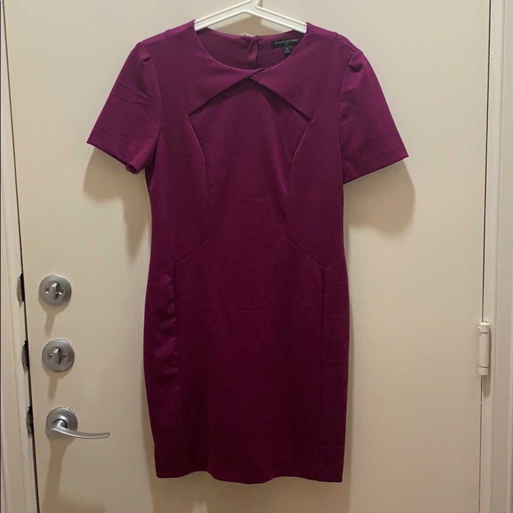 Short sleeve shift dress